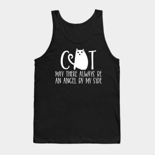 Cat may  there always be an angel by my side Tank Top